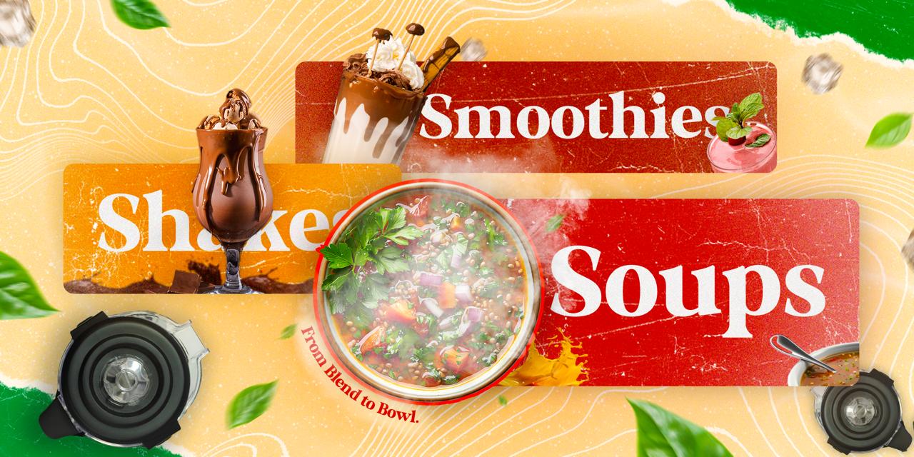 Banner showcasing food made with Hans products
